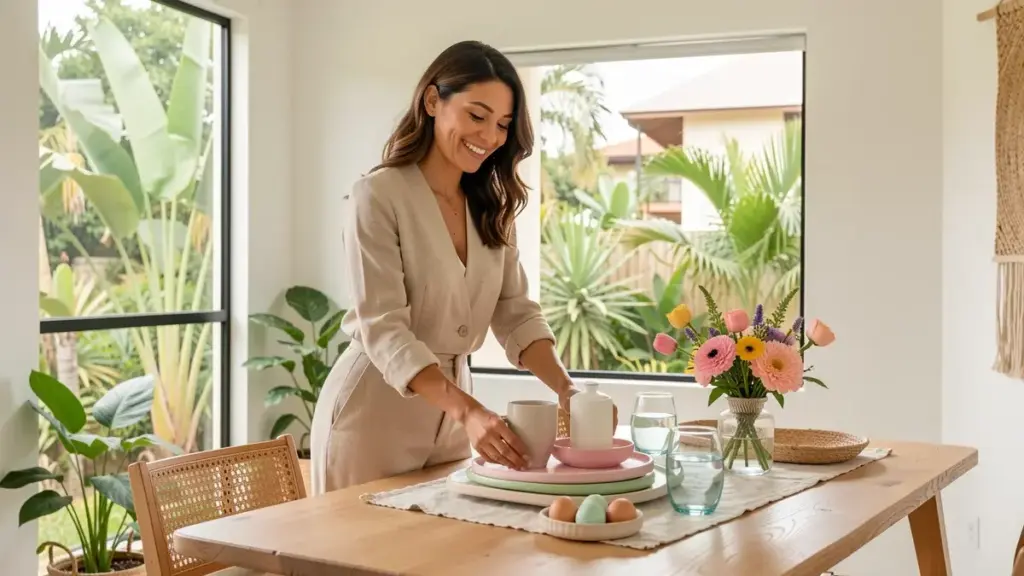 Mesa de Páscoa simples: passo a passo para quem tem pouco tempo e pouco espaço